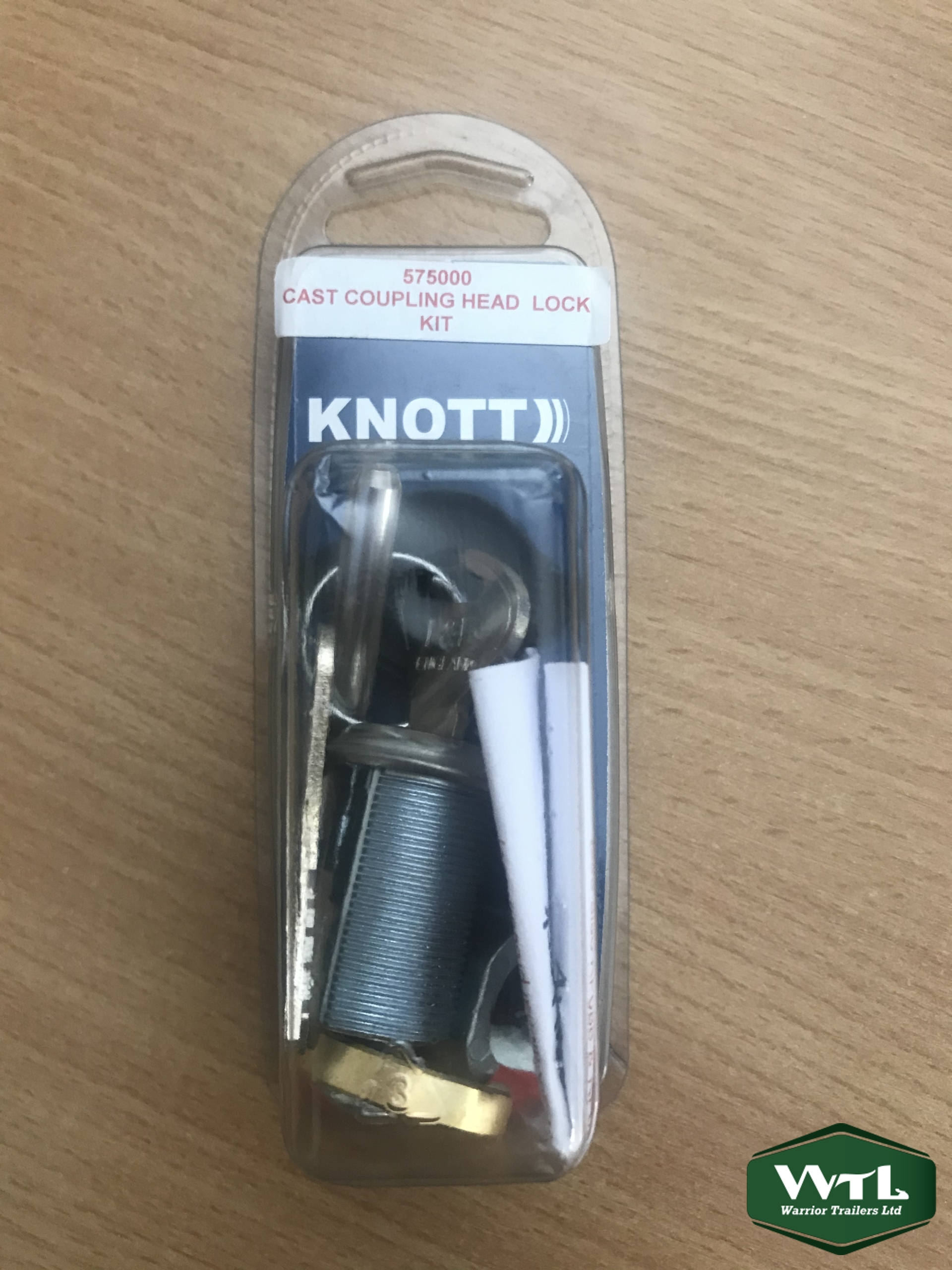 Knott-Avonride-Cast Coupling Head-Lock Kit-Barrel & 2 Keys.