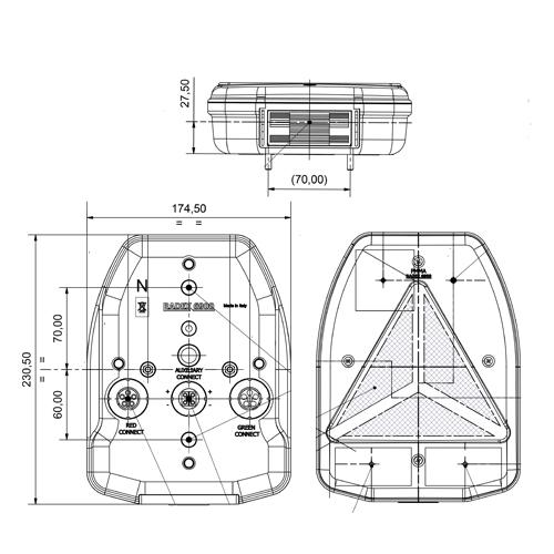 Radex 6900-Left Hand Vertical Rear Combination Lamp. - Image 3