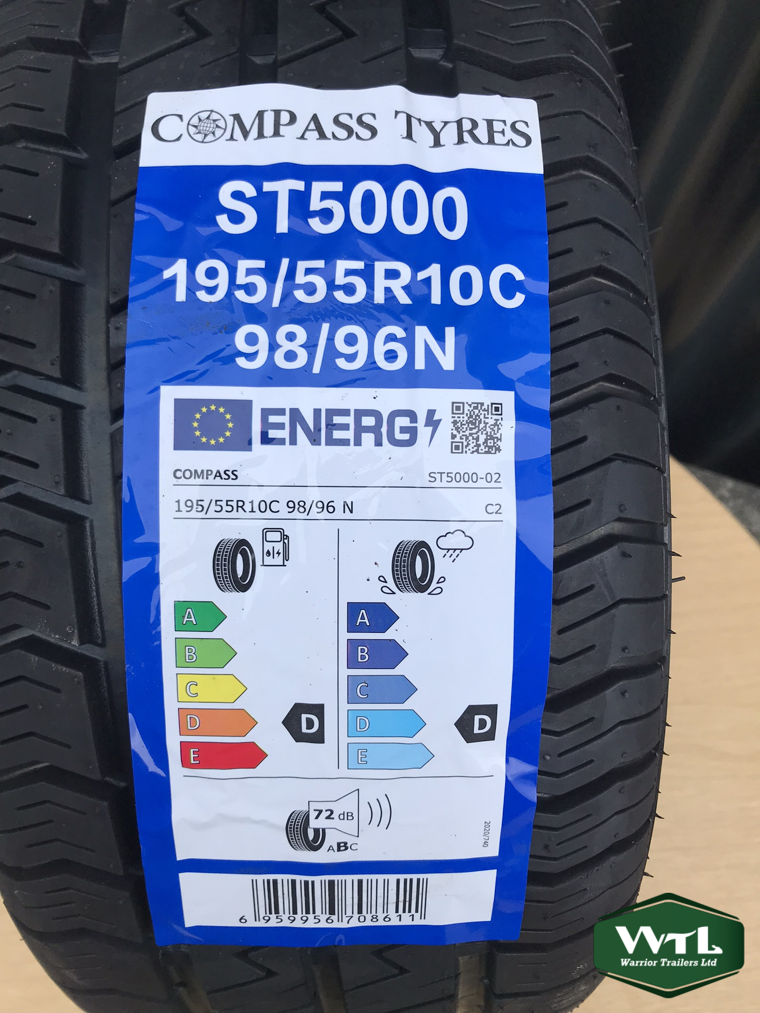 Compass-195/55/10-R10C-ST5000-Tyre Only. - Image 2