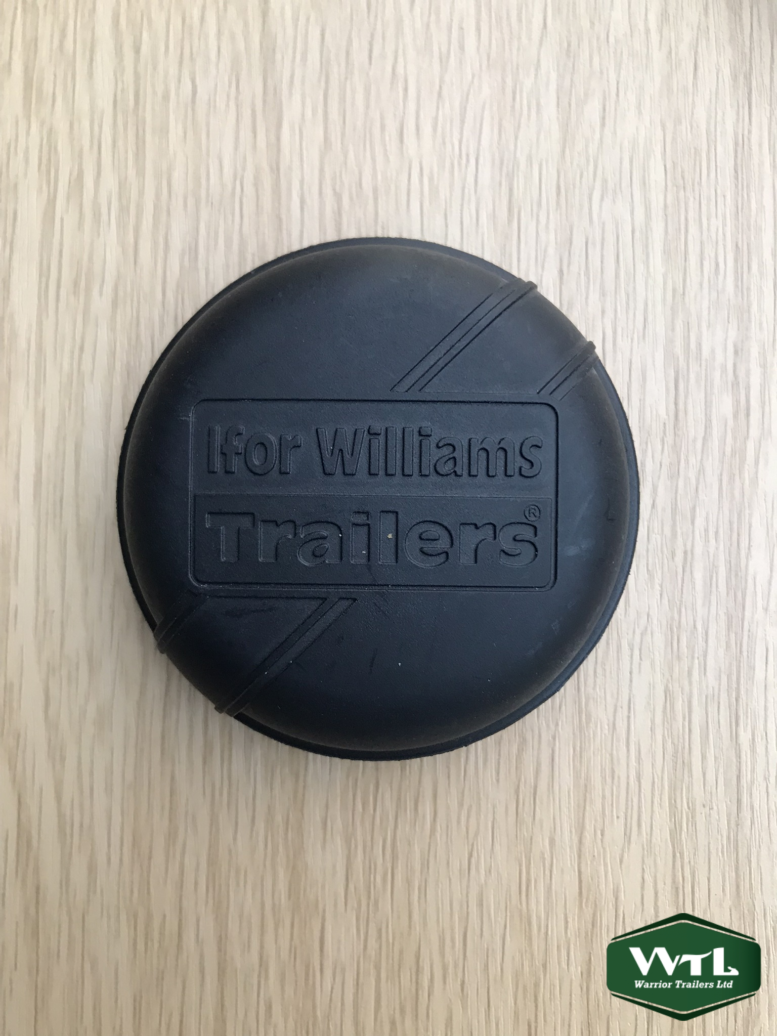 Ifor Williams Black Hub Cap-75mm.