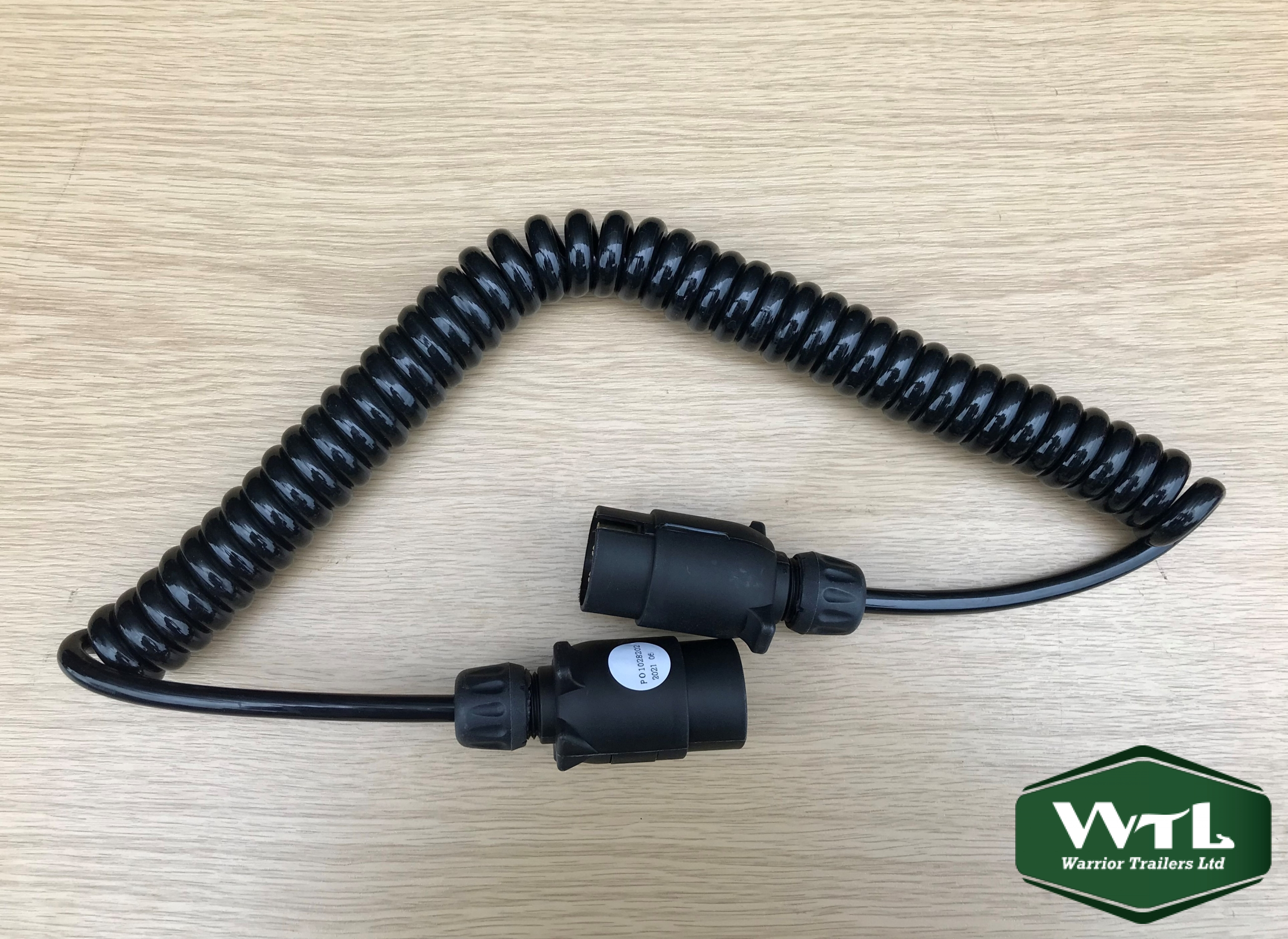 2.5 Metre-12V Curly Extension Cable-7 Core-x2 (7 Pin Plugs).