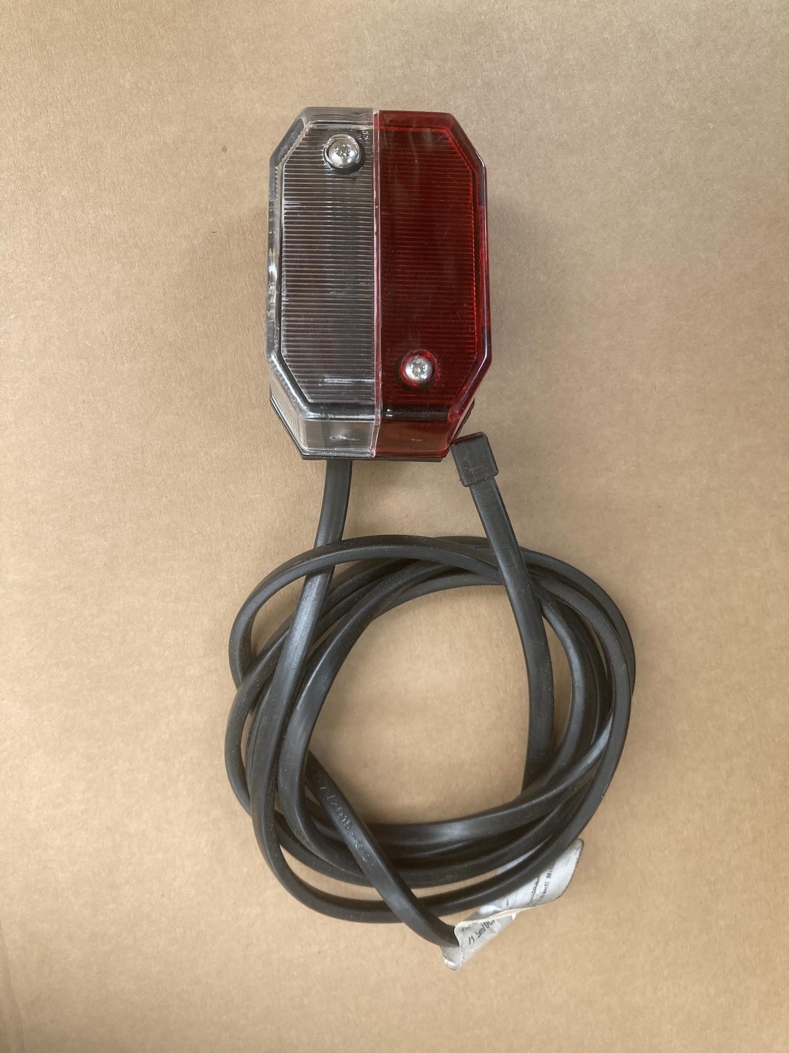 Aspock Flexipoint Red/Clear Marker Light Unit.